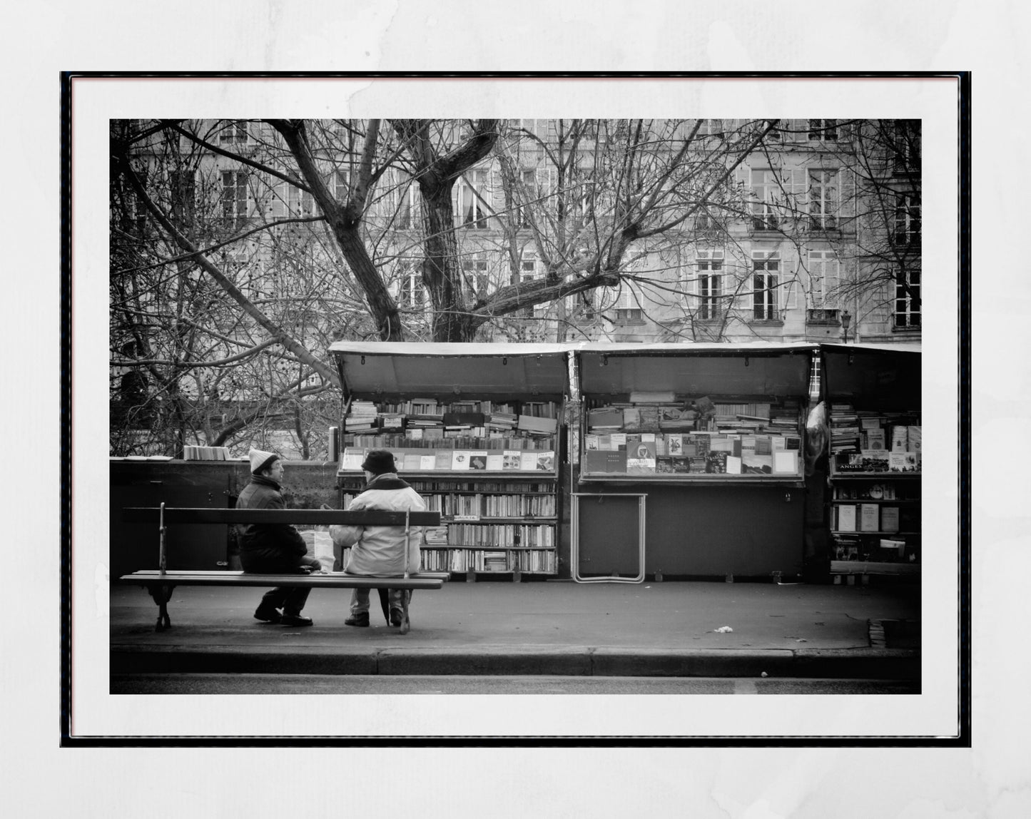Paris Photography Print Bouquinistes Seine Booksellers Poster