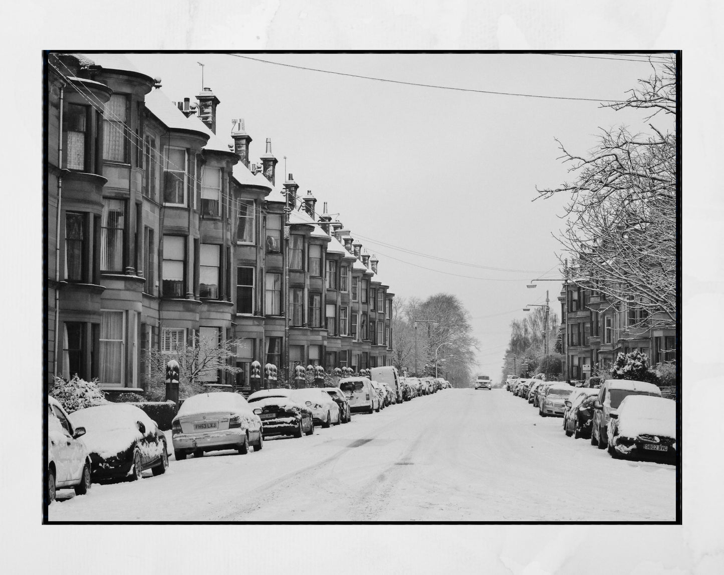 Glasgow Tenements Print Pollokshields Winter Photography