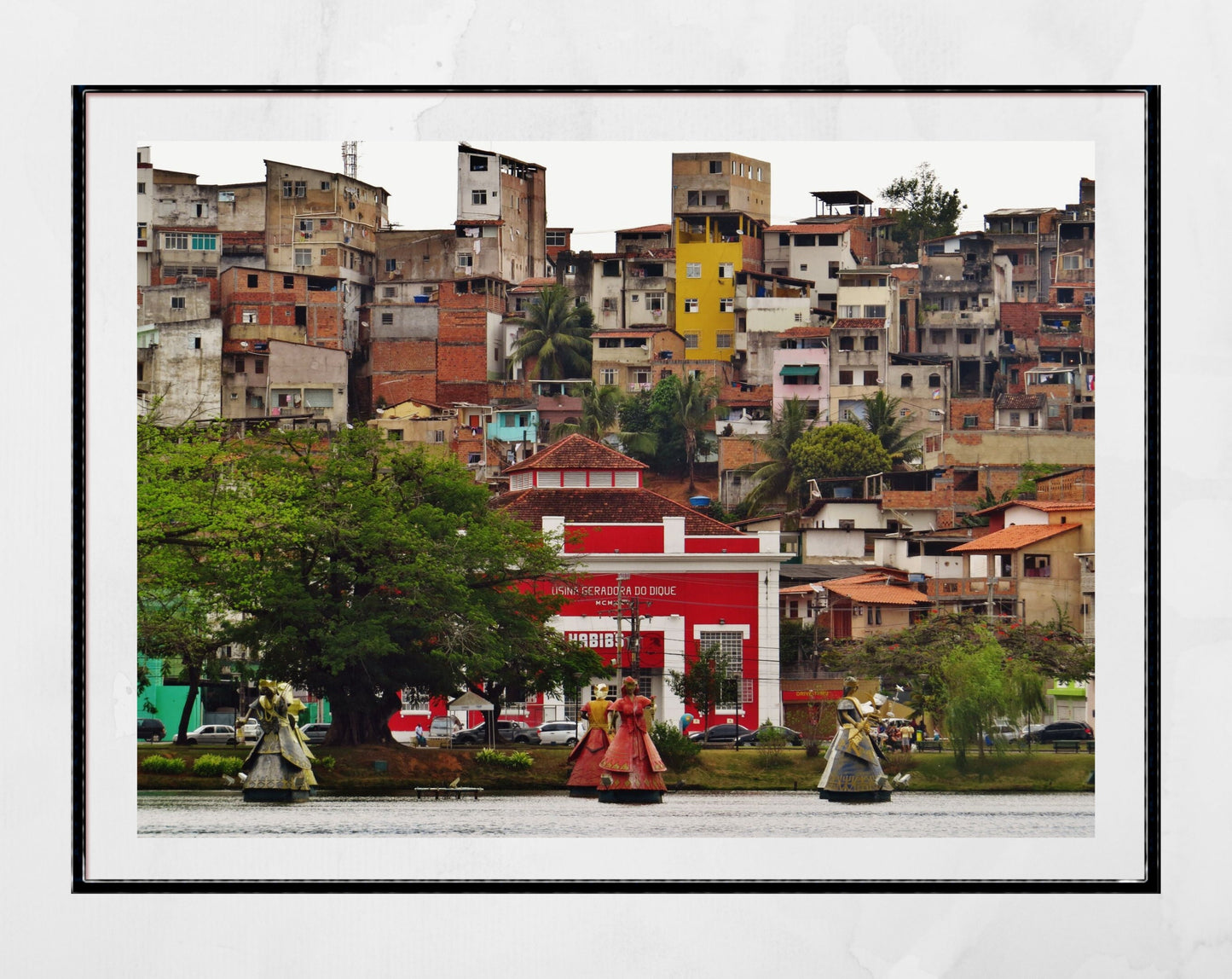Salvador de Bahia Poster Brazil Photography Favela Print