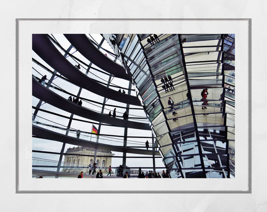 Berlin Photography Print Reichstag Dome Poster