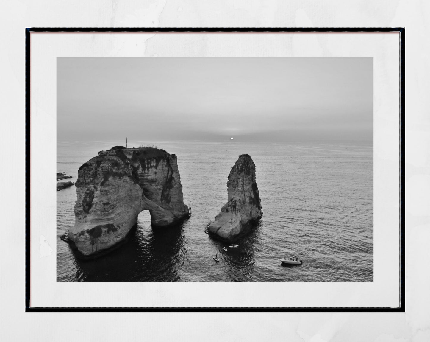 Beirut Lebanon Photography Print Pigeon Rocks Raouche Wall Art