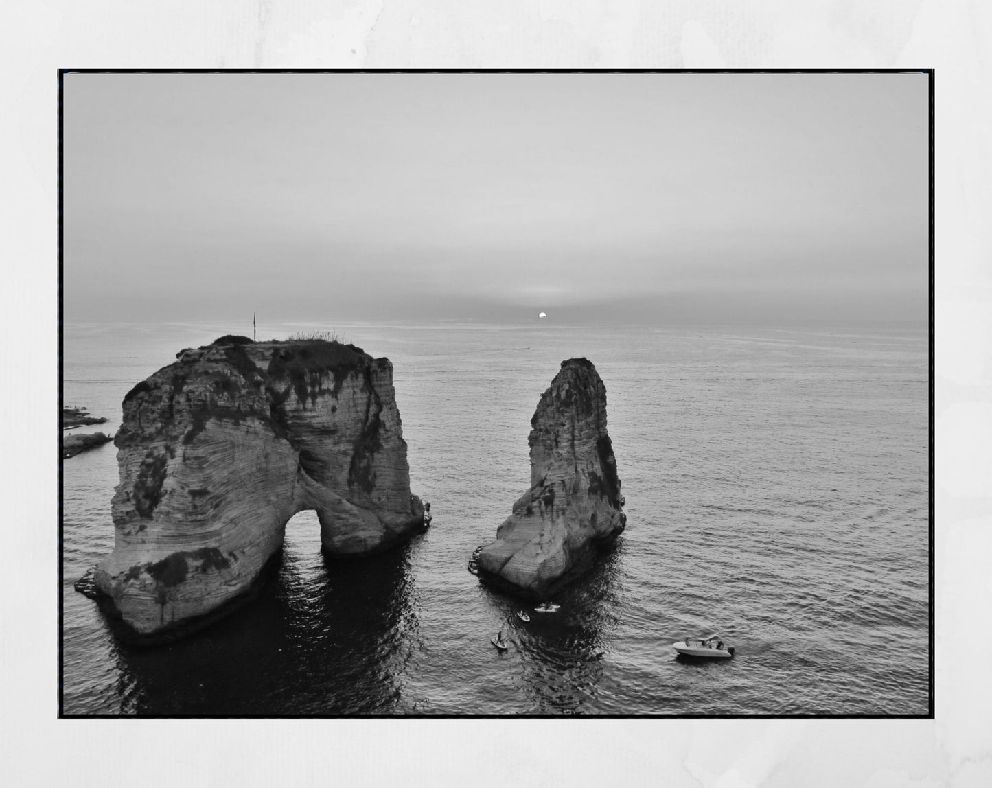 Beirut Lebanon Photography Print Pigeon Rocks Raouche Wall Art