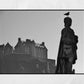 Edinburgh Castle Black And White Photography Print