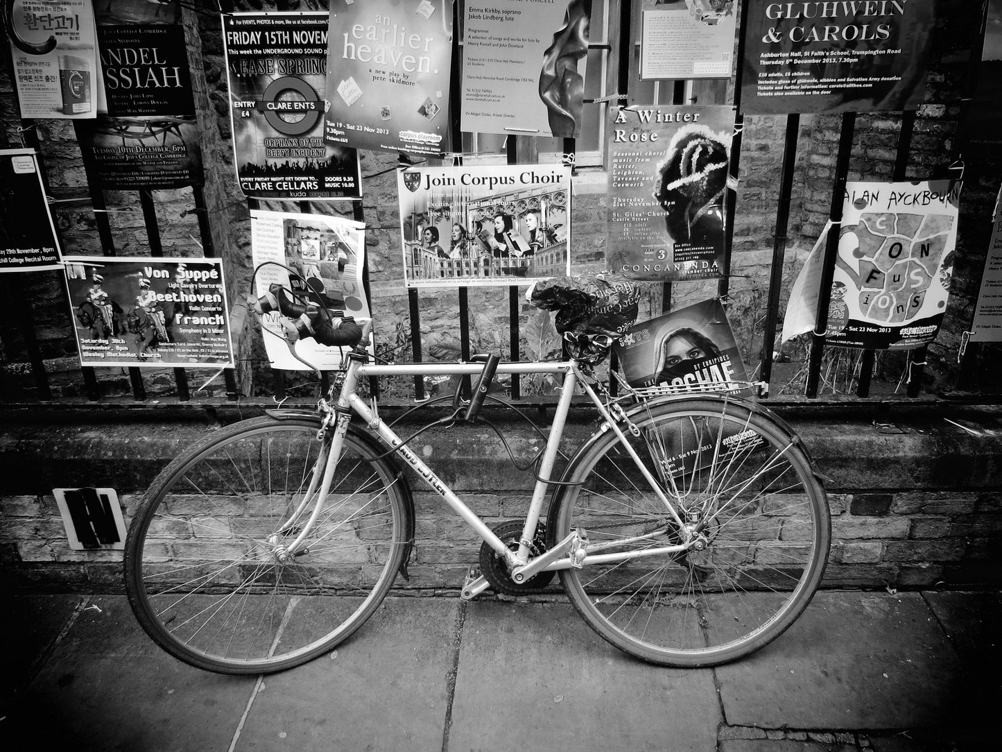 Cambridge UK Print Bicycle Wall Art