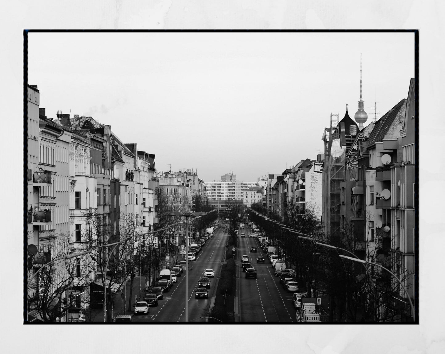 Berlin Neukölln Black And White Photography Print Poster