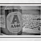 Alfa Hellenic Beer Poster Athens Greece Black And White Photography Print