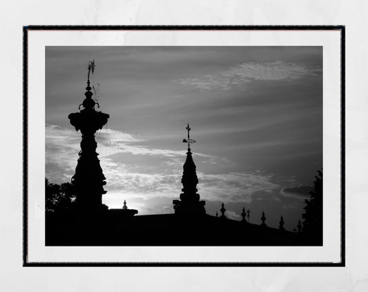 Seville Spain Black And White Photography Print