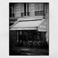 Paris Cafe Street Black And White Photography Wall Art