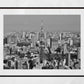 Tokyo Tower Skyline Poster Black And White Photography Print