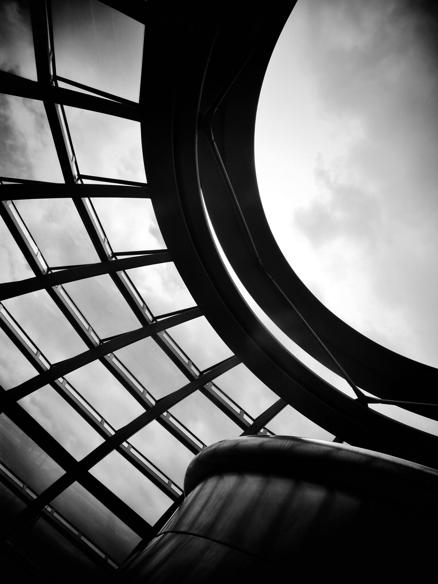 Berlin Reichstag Dome Black And White Photography Print