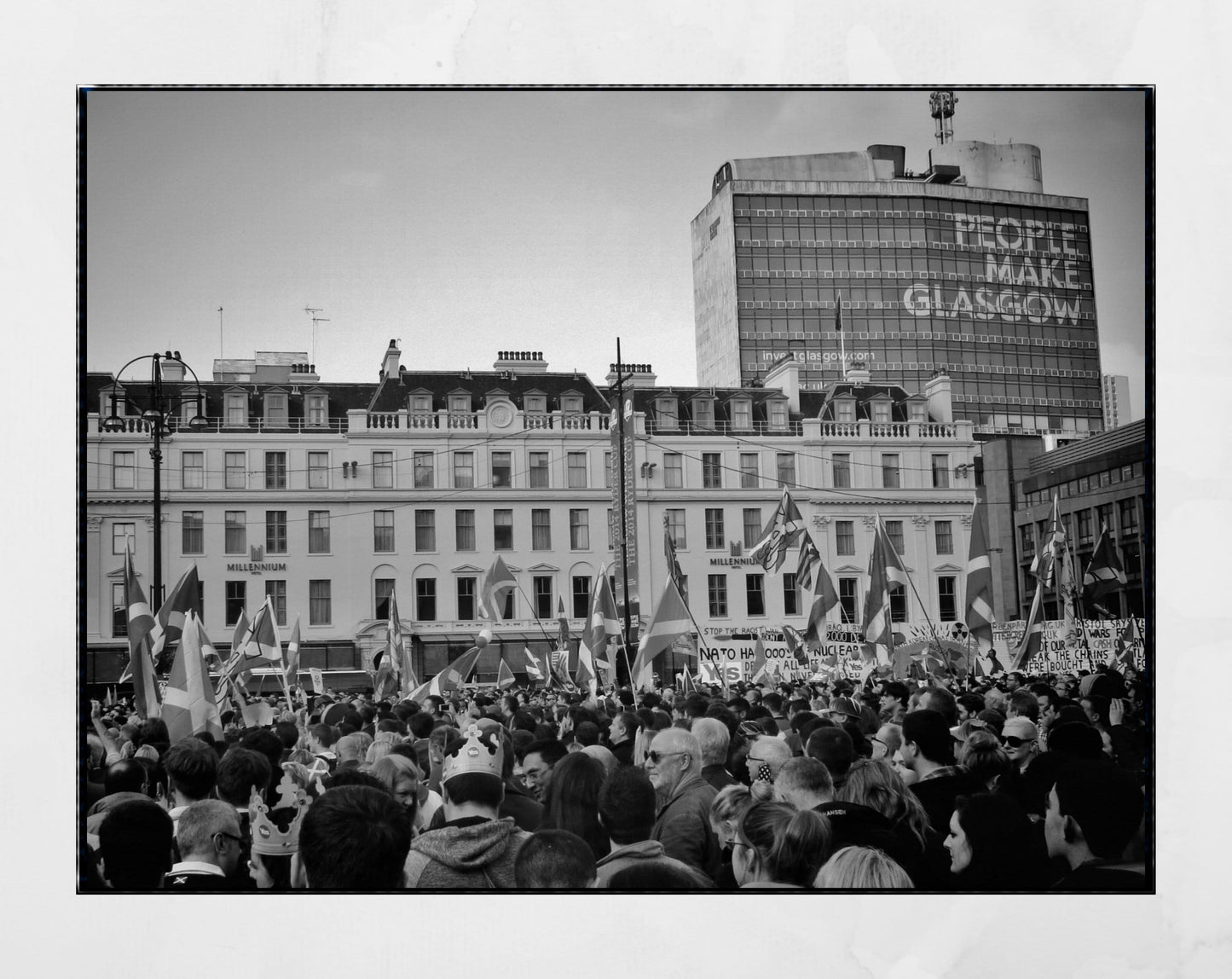 Scottish Independence Glasgow Photography Print