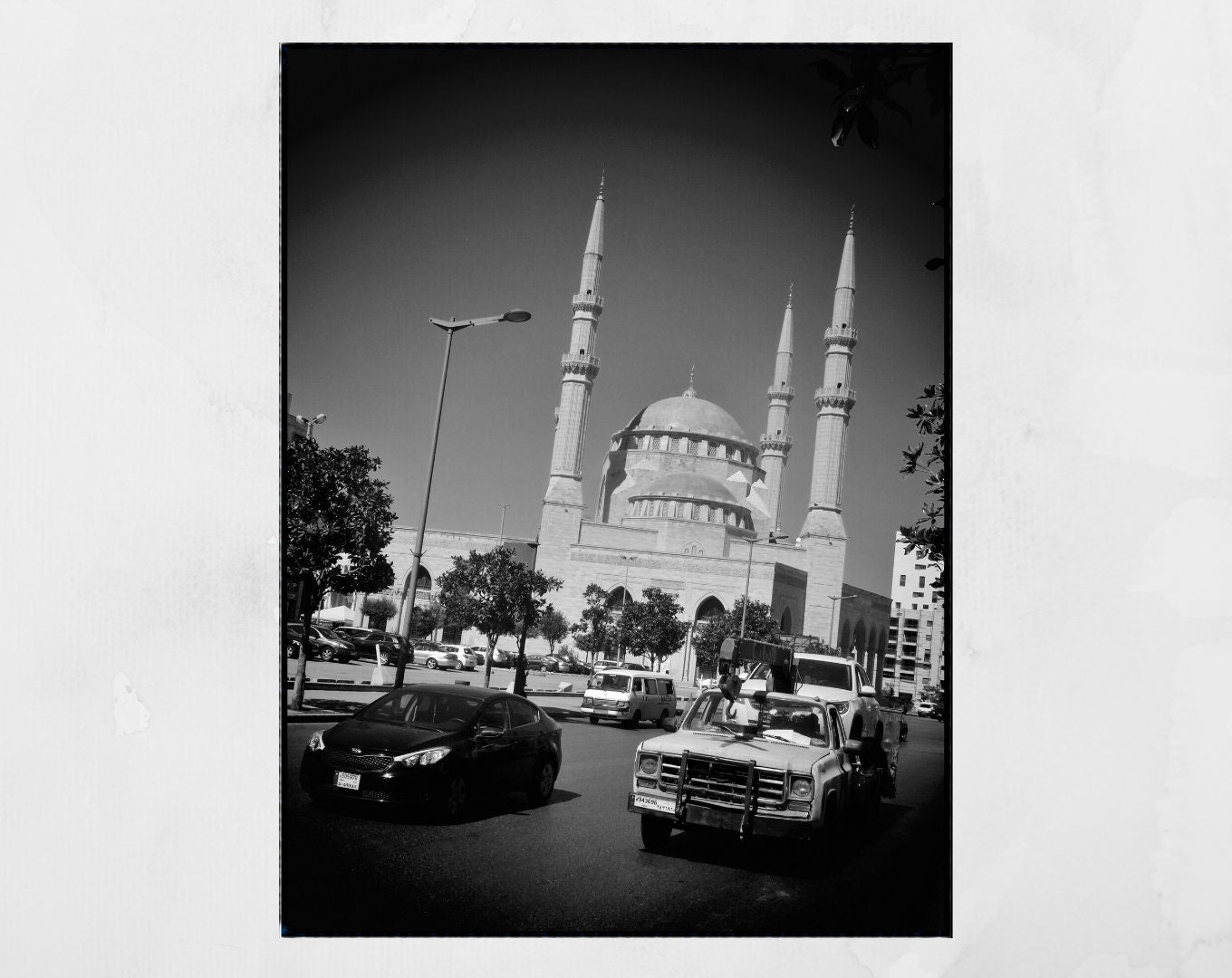 Beirut Middle East Black And White Photography Print