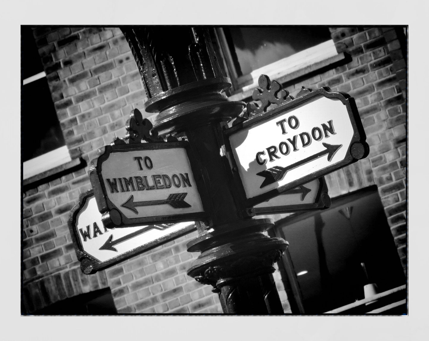 South London Street Black And White Photography Print