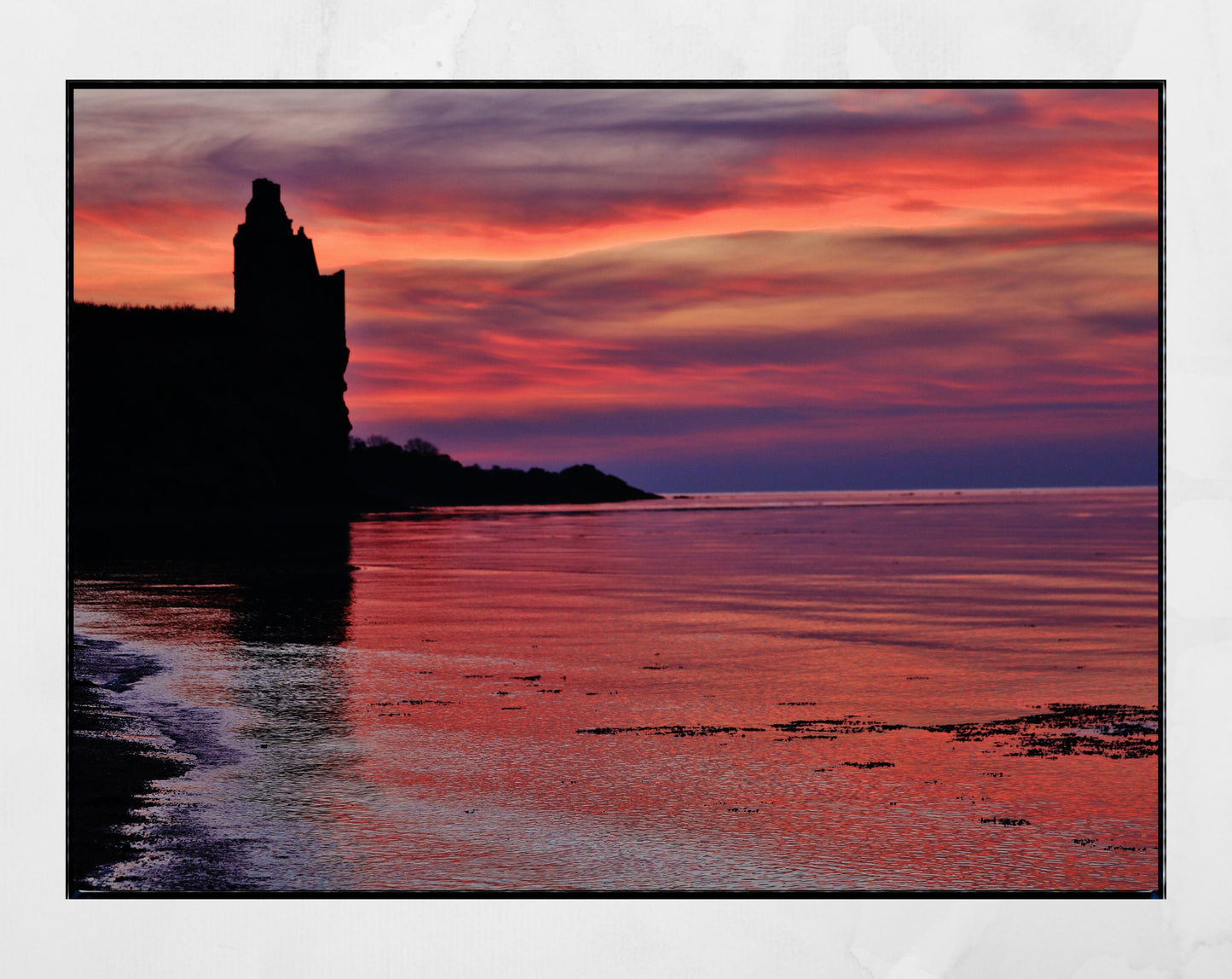 Greenan Castle Ayrshire Scotland Sunset Photography Print