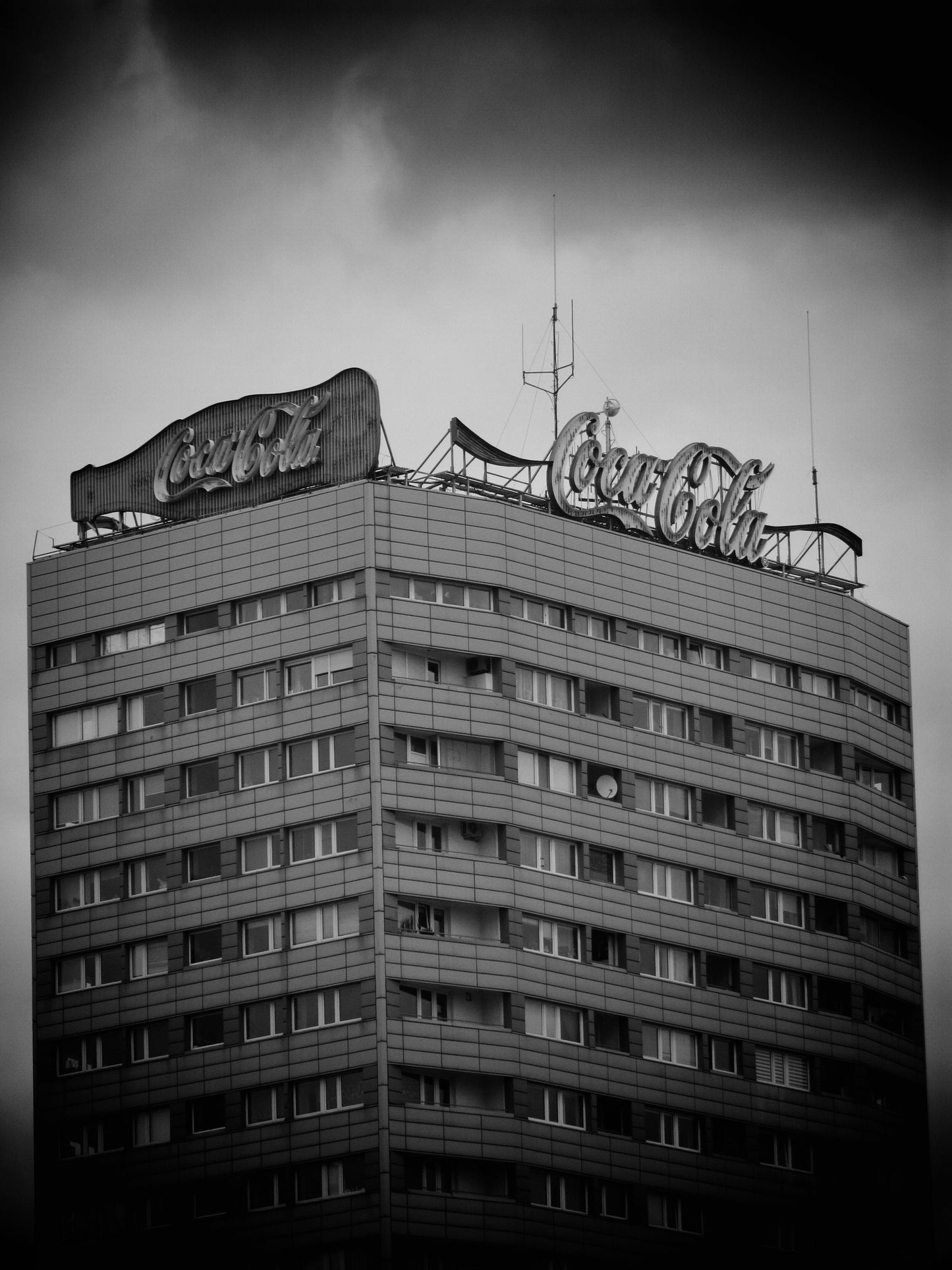 Warsaw Brutalist Architecture Black And White Photography Print