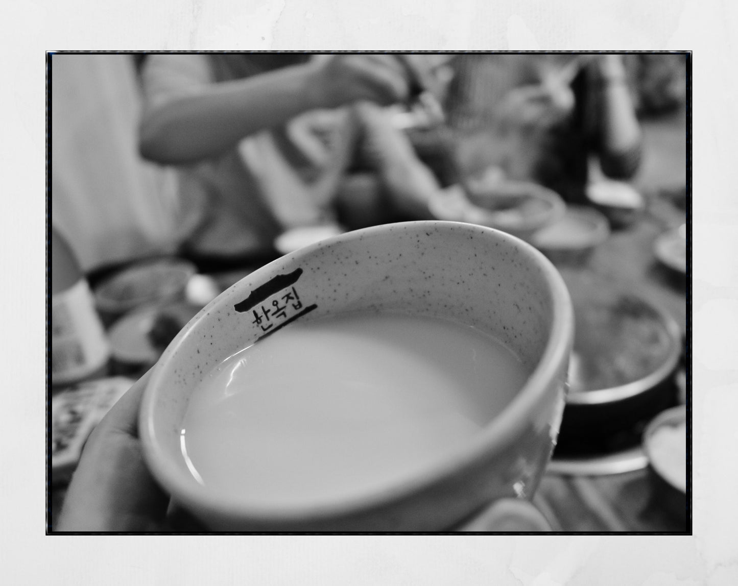 Makgeolli Korea Wall Art Black And White Food Photography