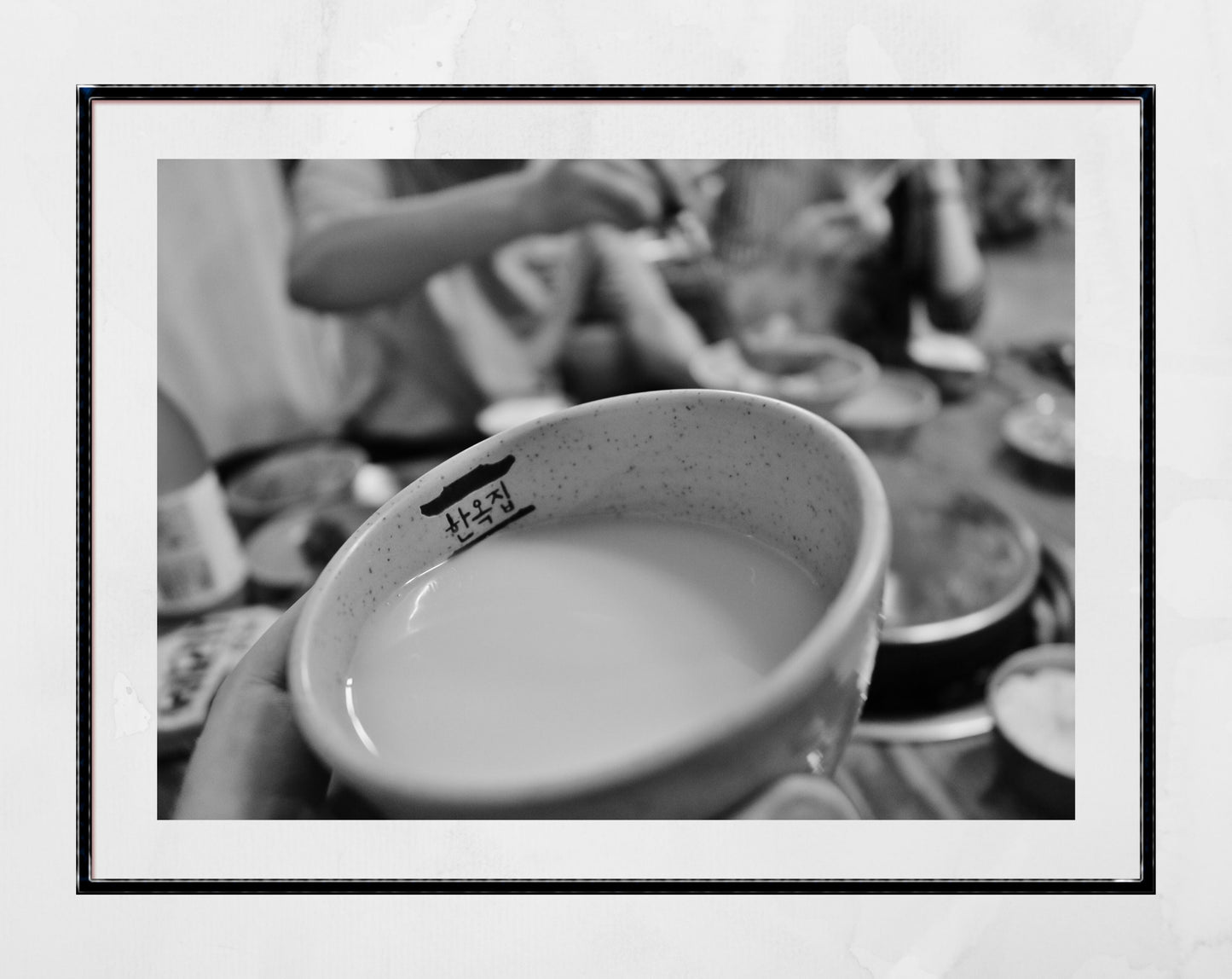 Makgeolli Korea Wall Art Black And White Food Photography