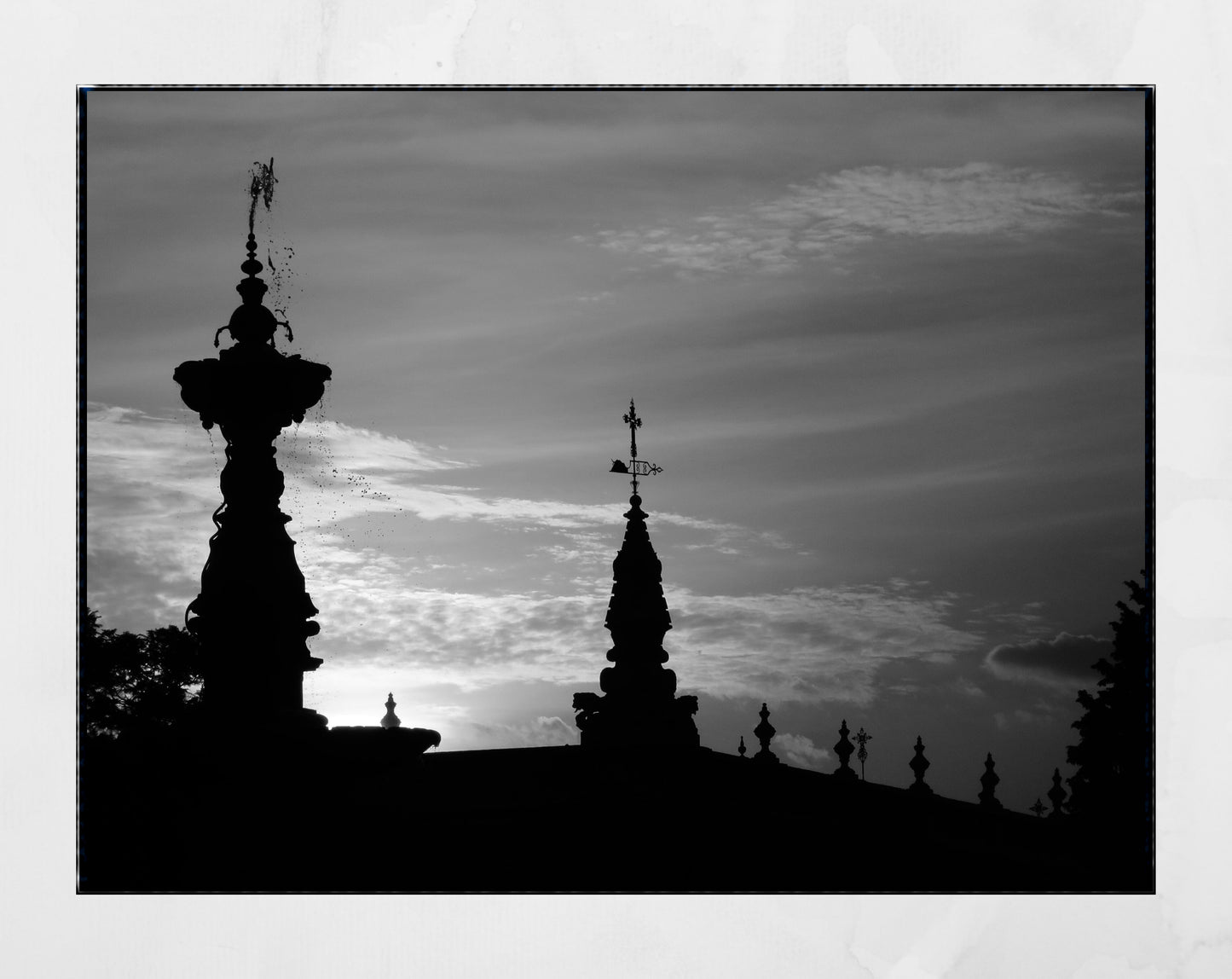 Seville Spain Black And White Photography Print