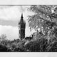 Glasgow University Black And White Photography Print