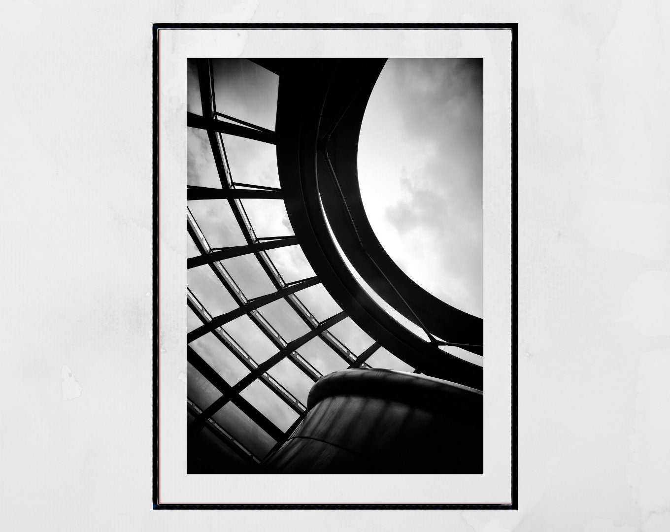 Berlin Reichstag Dome Black And White Photography Print