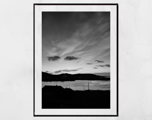 Isle of Barra Scotland Black And White Photography Print