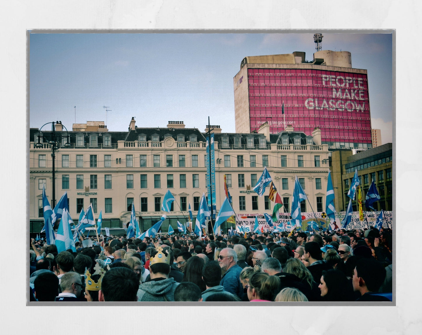 Scottish Independence George Square Glasgow Poster