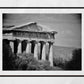 Athens Ancient Greece Temple of Hephaestus Black And White Photography Print