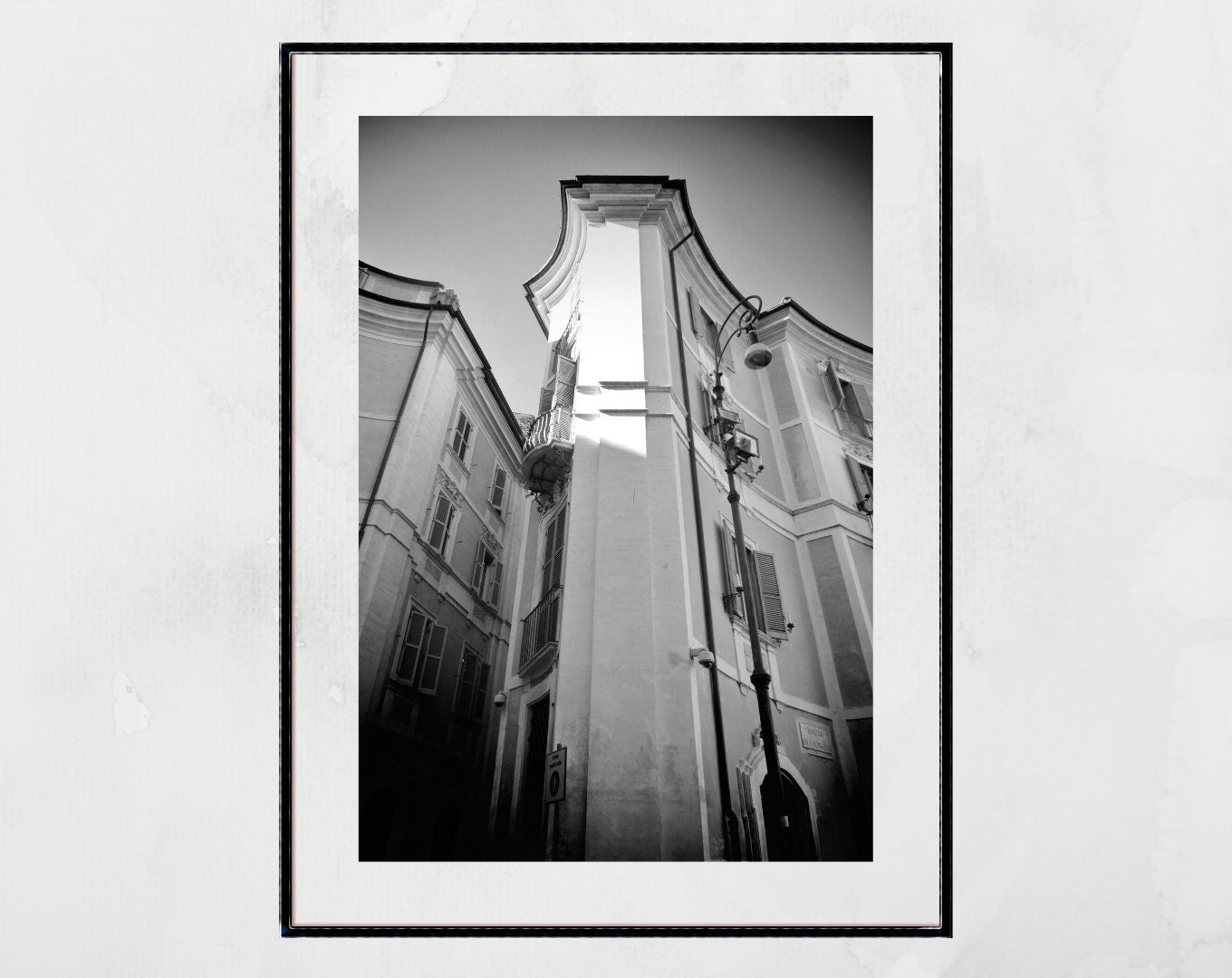 Rome Italy Black And White Photography Print