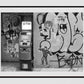New York Street Art Graffiti Black And White Photography Print