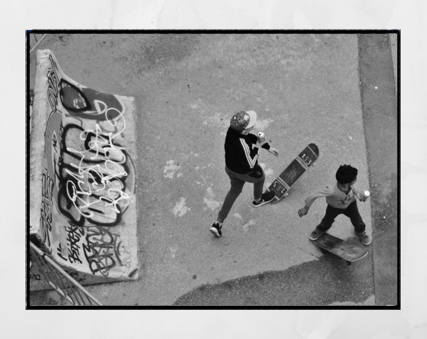 Skateboarding Poster Black And White Photography