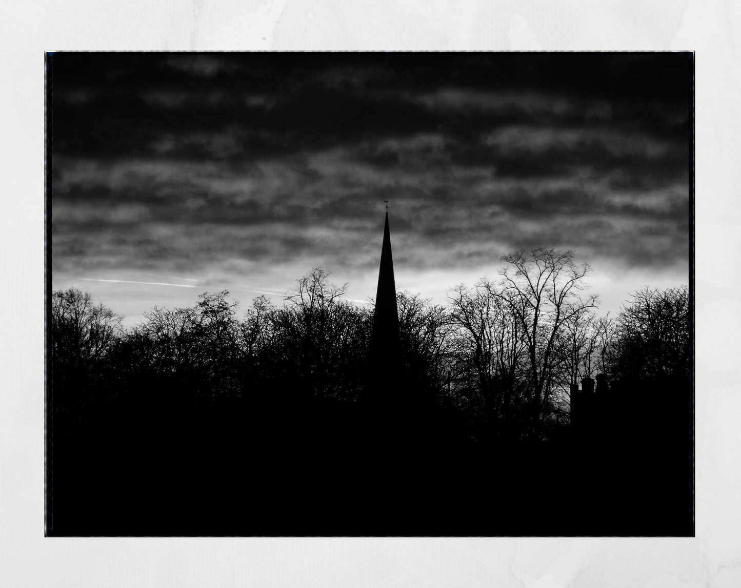 Cambridge England Black And White Landscape Photography Print