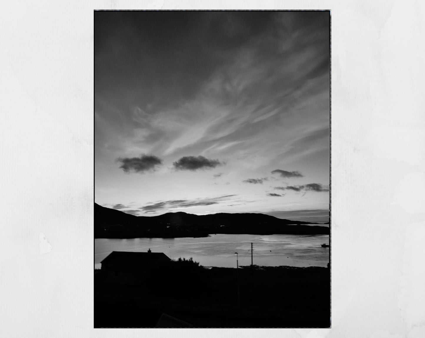 Isle of Barra Scotland Black And White Photography Print