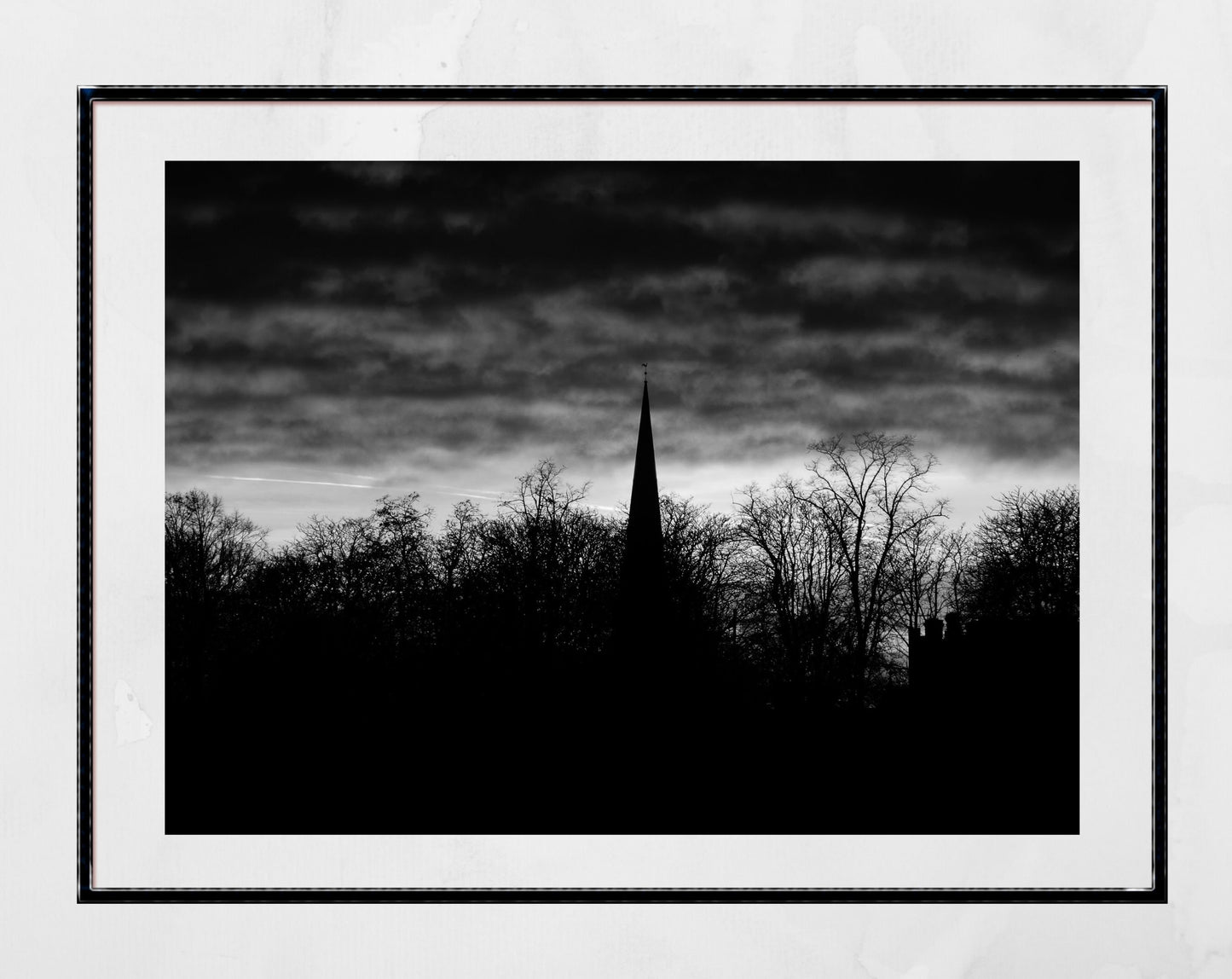 Cambridge England Black And White Landscape Photography Print