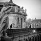 Zwinger Dresden Cherub Black And White Photography Print