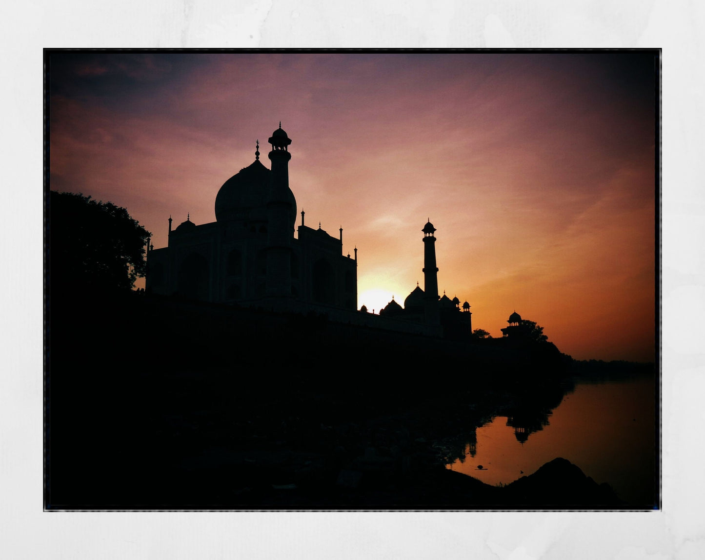 Taj Mahal India Sunset Photography Print