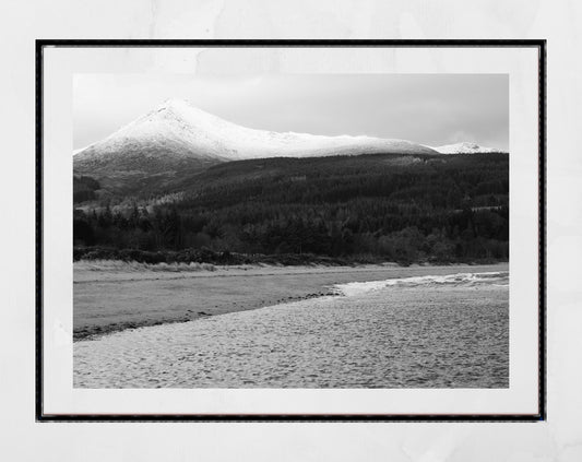 Isle of Arran Scotland Black And White Photography Print