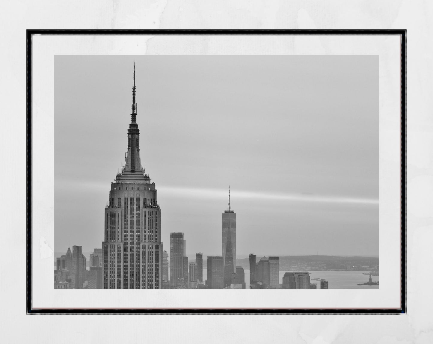 Empire State Building New York Black And White Photography Poster