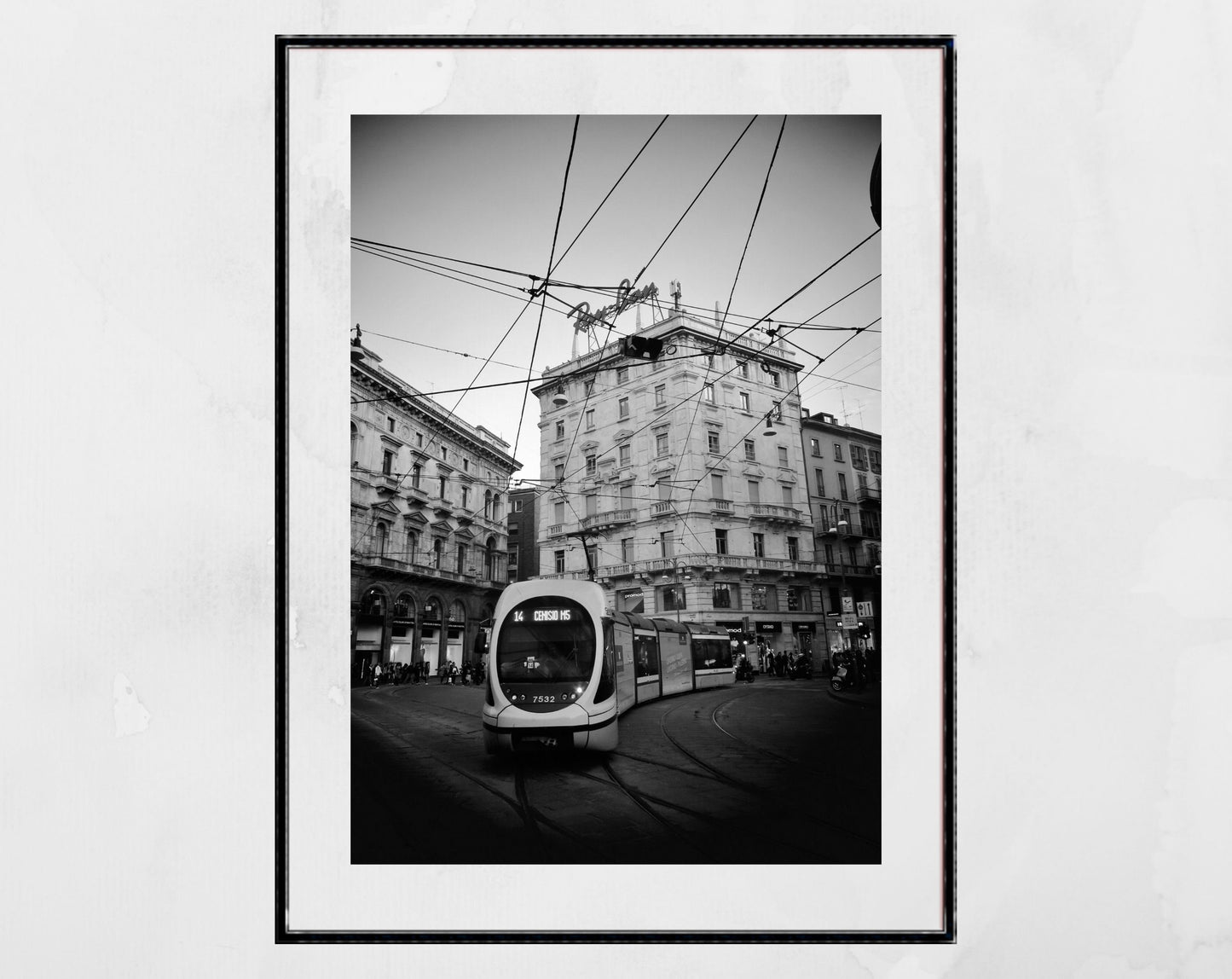 Milan Black And White Street Photography Print