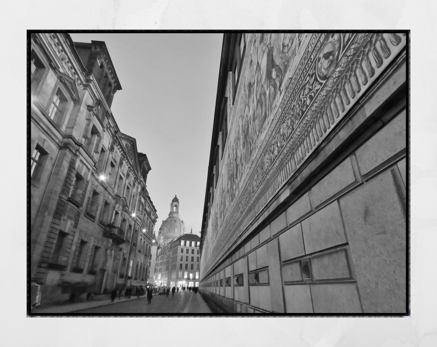 Dresden Germany Black And White Photography Print