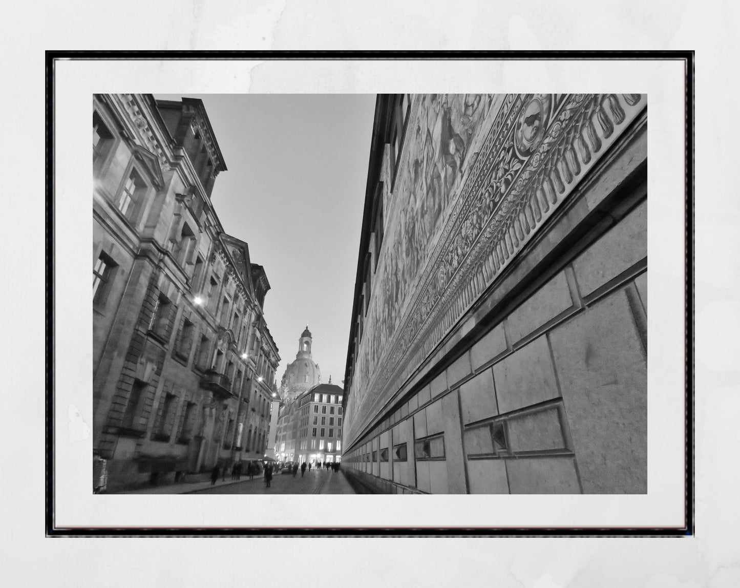 Dresden Germany Black And White Photography Print