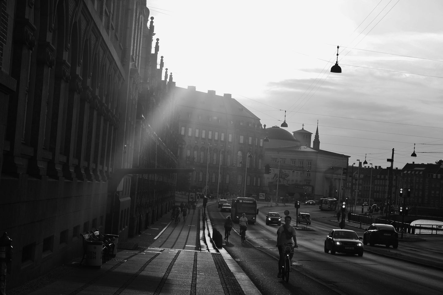 Copenhagen Black And White Street Photography Print