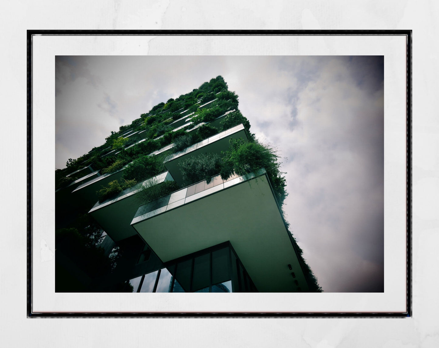 Milan Vertical Forest Bosco Verticale Architecture Photography Print Poster