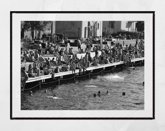 Copenhagen Harbour Black And White Photography Print