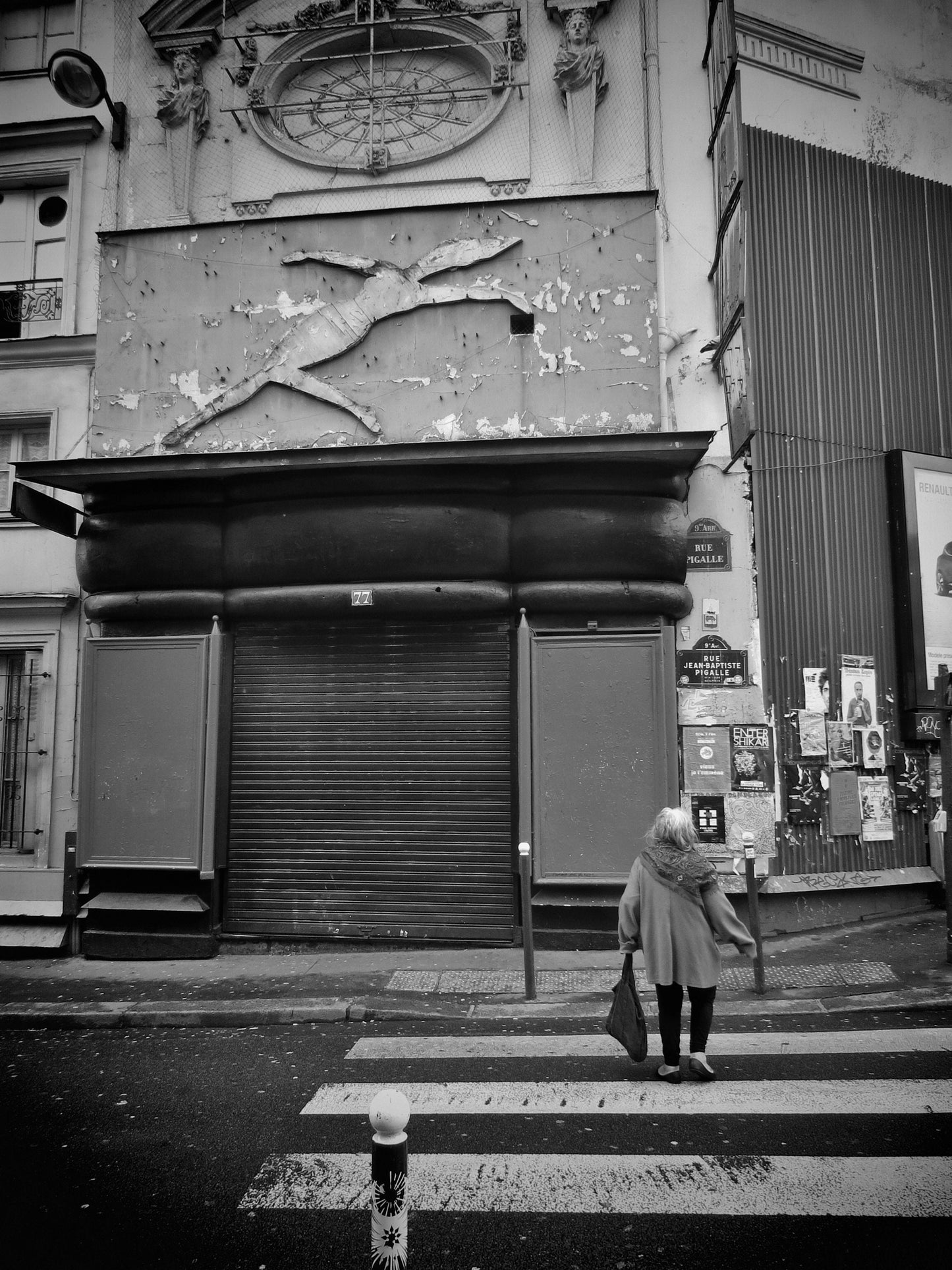 Montmartre Print Paris Black And White Street Photography
