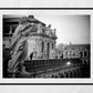 Zwinger Dresden Cherub Black And White Photography Print