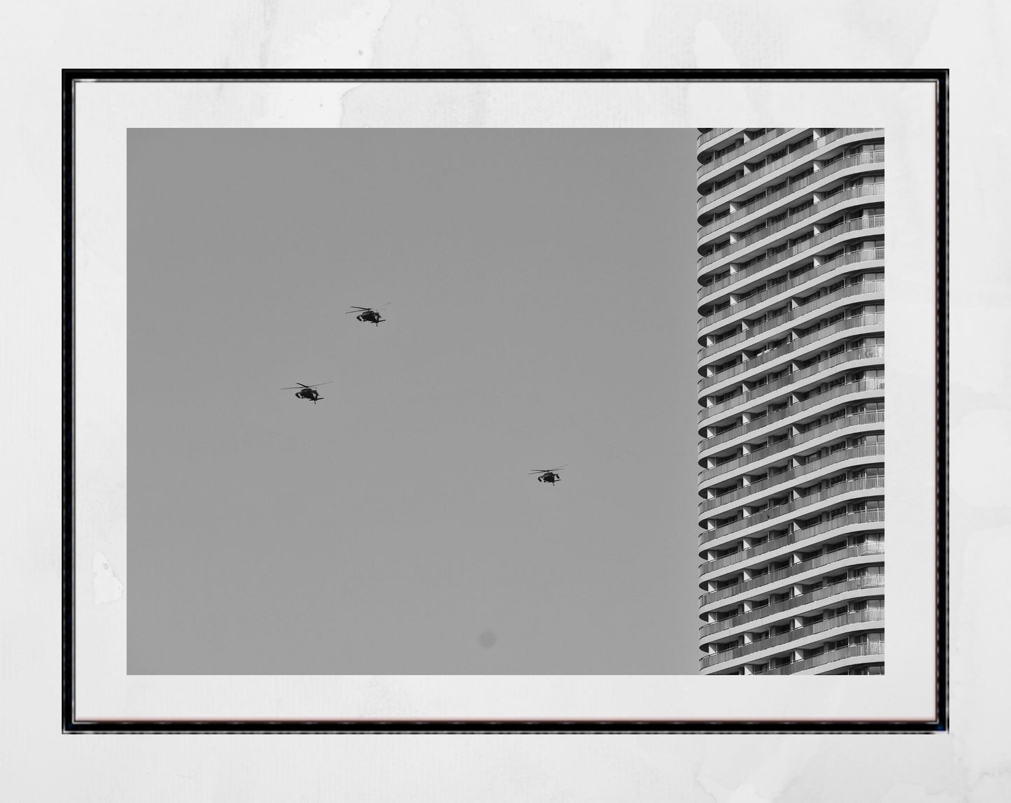 Meguro Tokyo Brutalist Black And White Photography Print