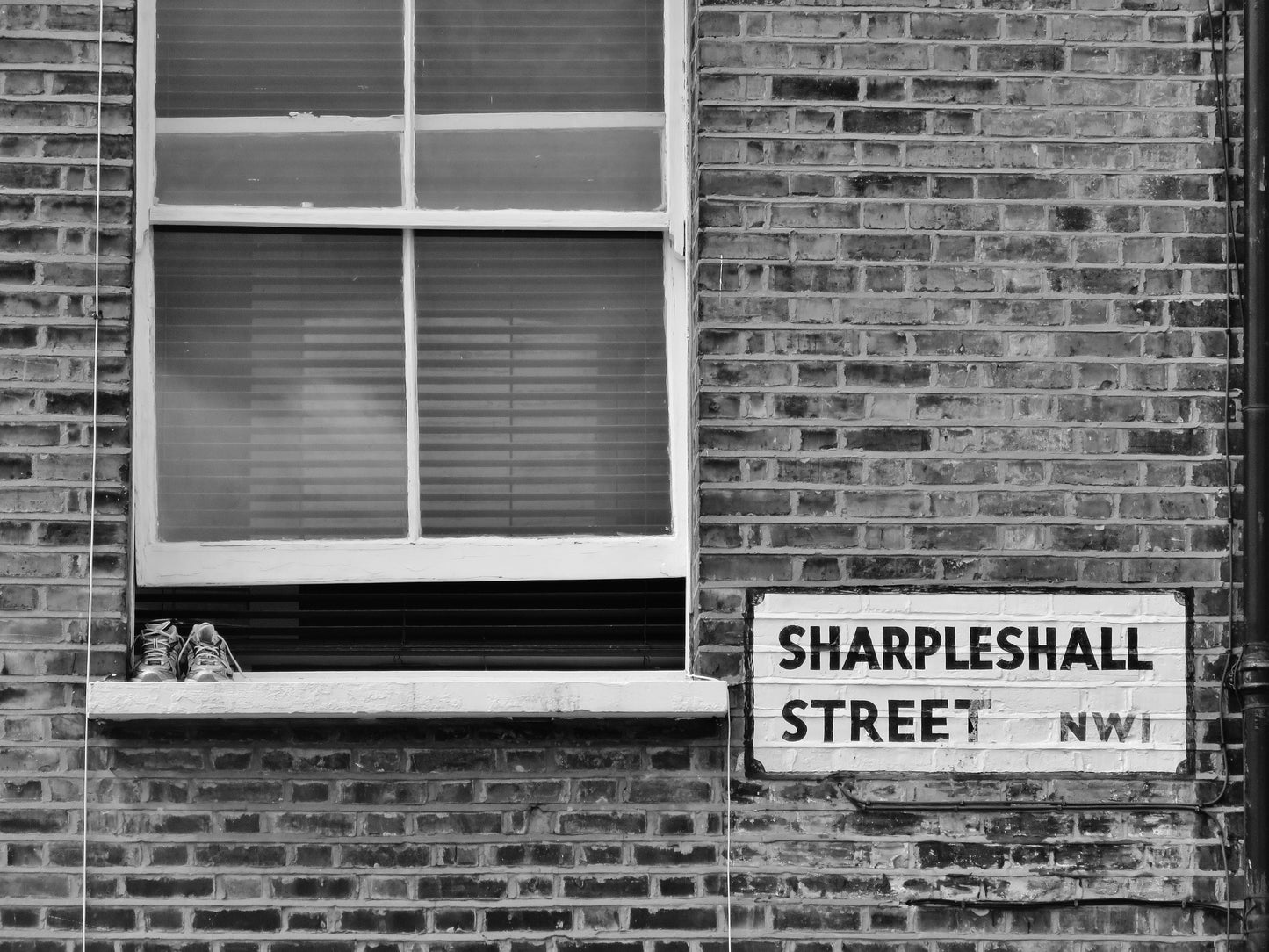 London Sharpleshall Street NW1 Primrose Hill Black And White Photography Print
