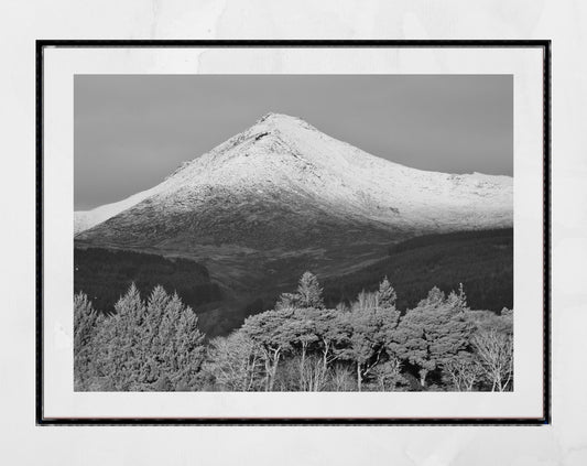 Isle of Arran Goatfell Scotland Landscape Black And White Photography Print