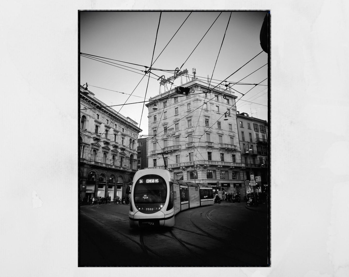 Milan Black And White Street Photography Print