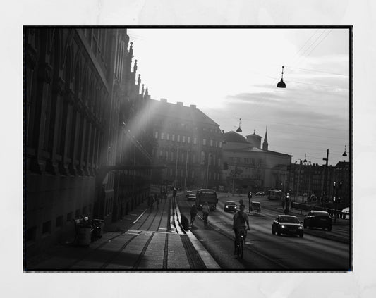 Copenhagen Black And White Street Photography Print